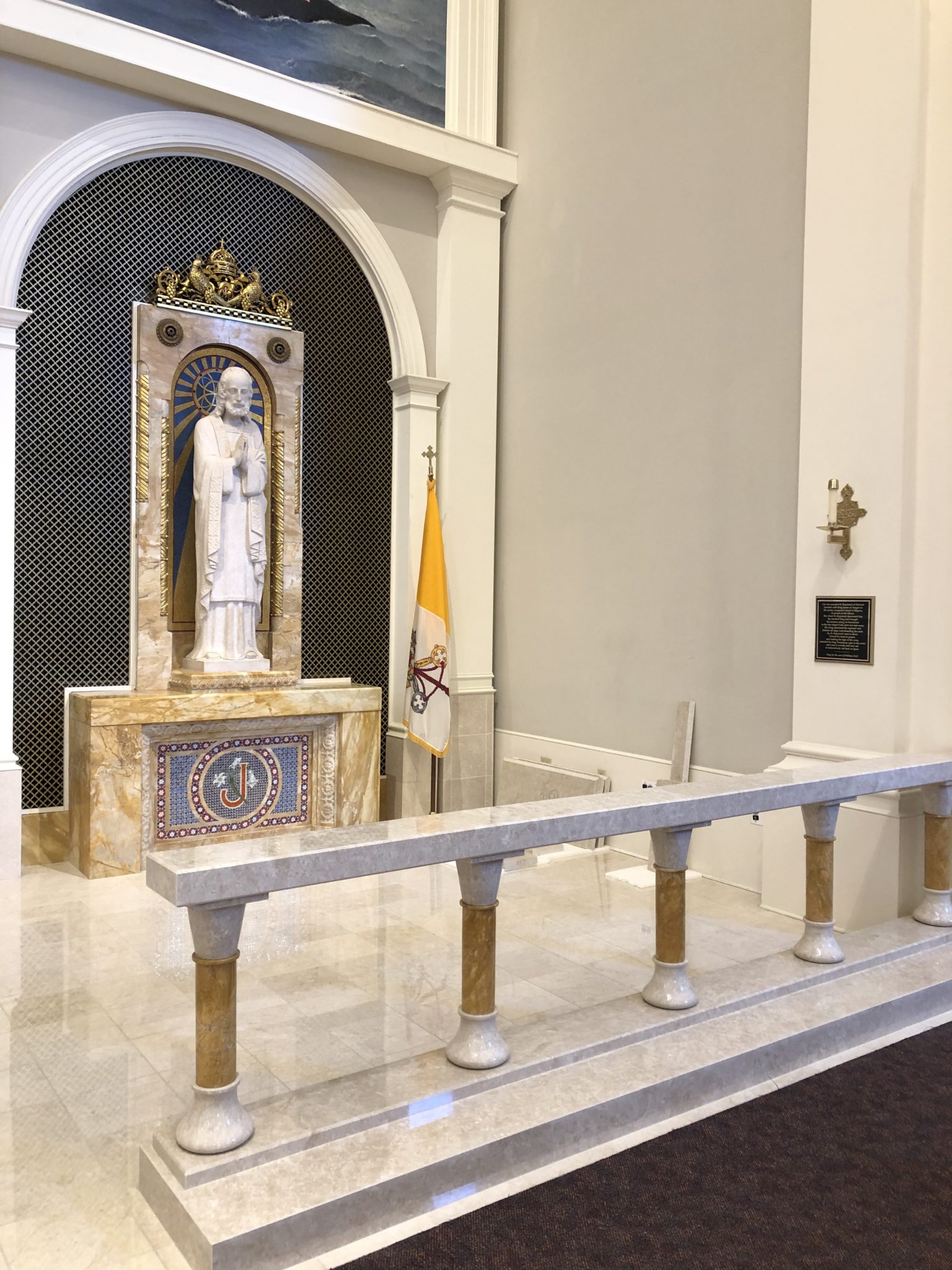 Altar Rail Installation Saint Raymond of Penafort Catholic Church