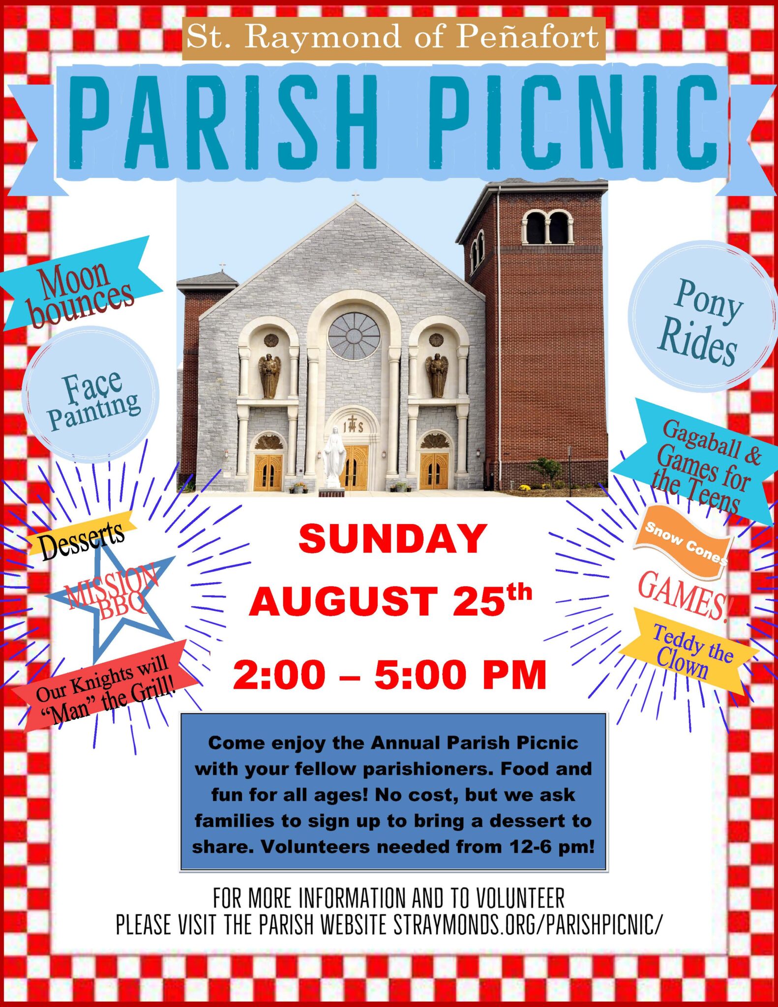Parish Picnic August 25 - Saint Raymond of Penafort Catholic Church