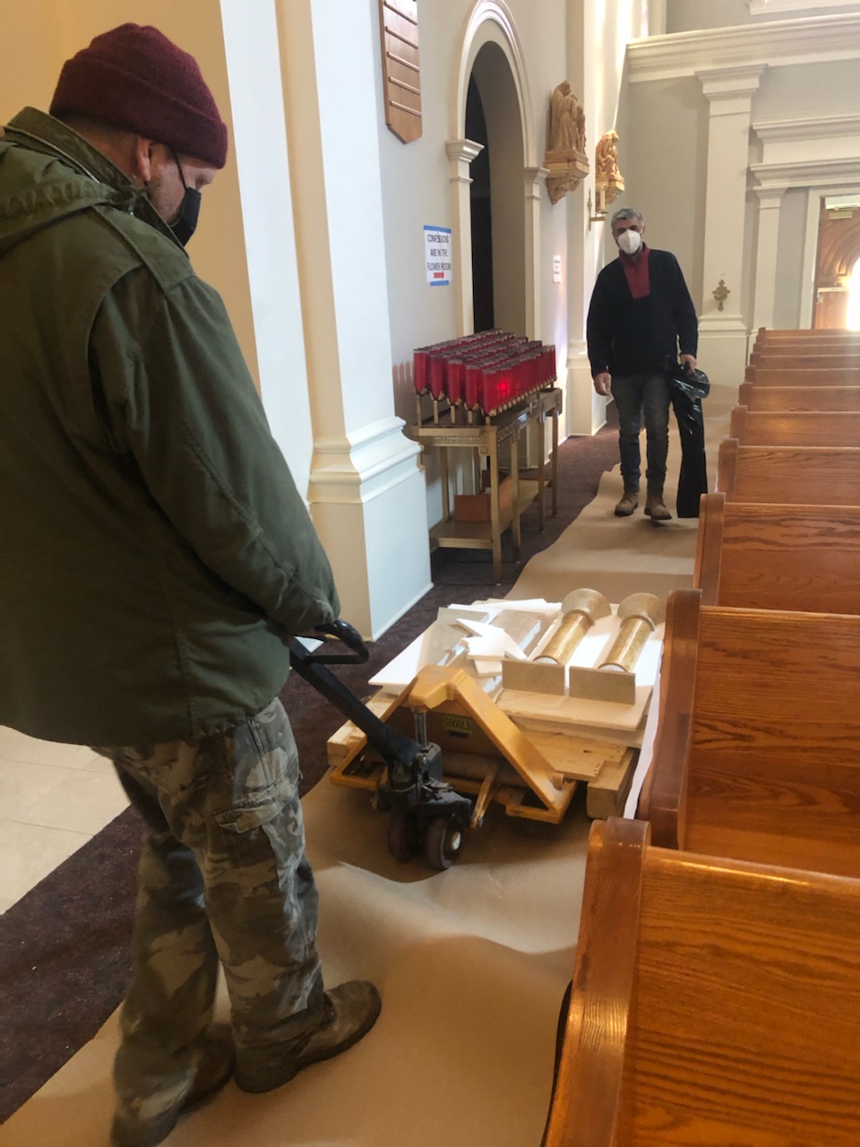 Altar Rail Installation - Saint Raymond of Penafort Catholic Church